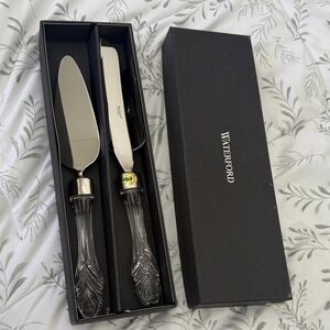 Waterford Silver Knife cake set Crystal